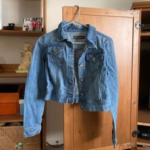 Light Blue Cropped Jean Jacket